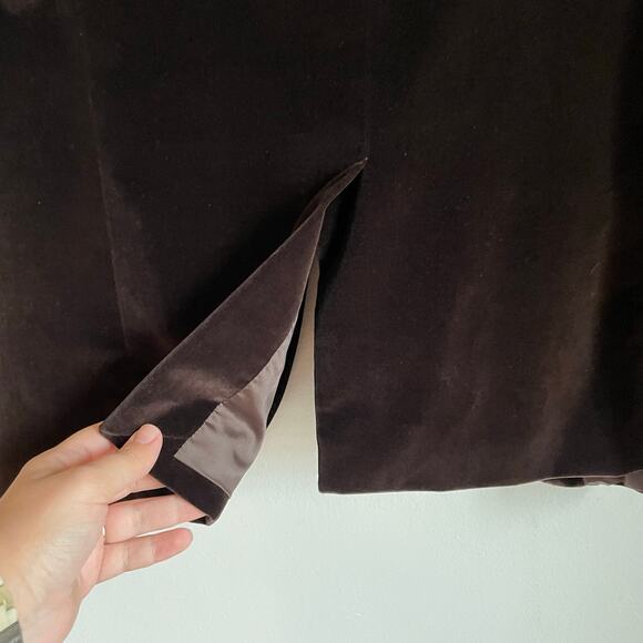 Banana Republic Brown Velvet Blazer Sport Coat SZ 40R Suit Jacket 2 Button EUC - Picture 14 of 14